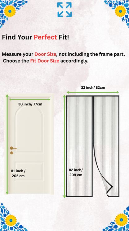 Mesh Screen Net Home Magnetic Foldable Anti Mosquito Door Curtains
