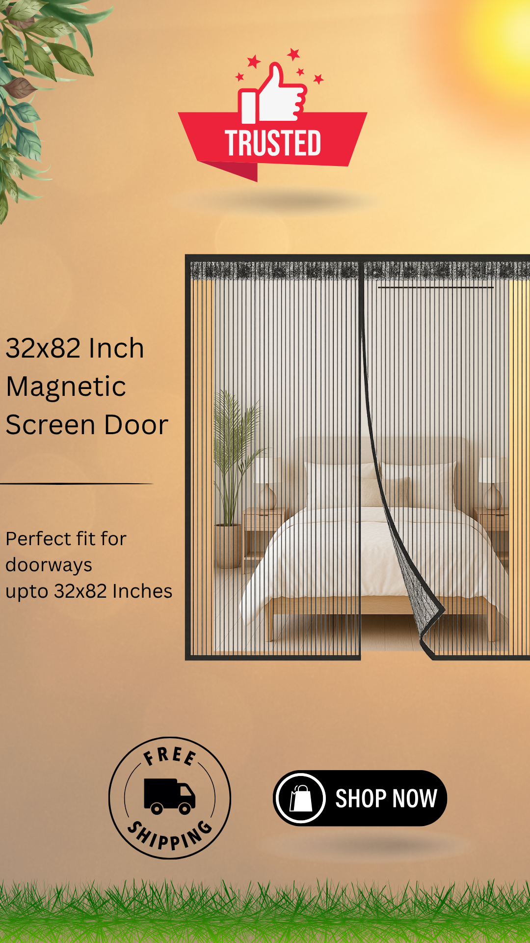 Mesh Screen Net Home Magnetic Foldable Anti Mosquito Door Curtains