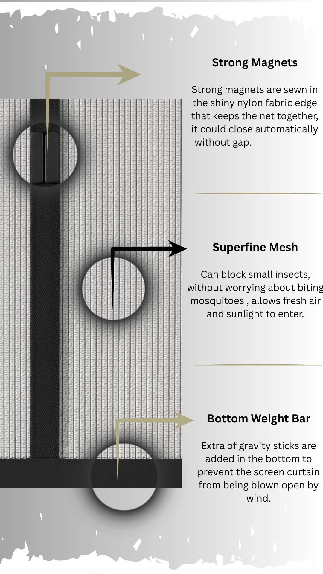 Mesh Screen Net Home Magnetic Foldable Anti Mosquito Door Curtains