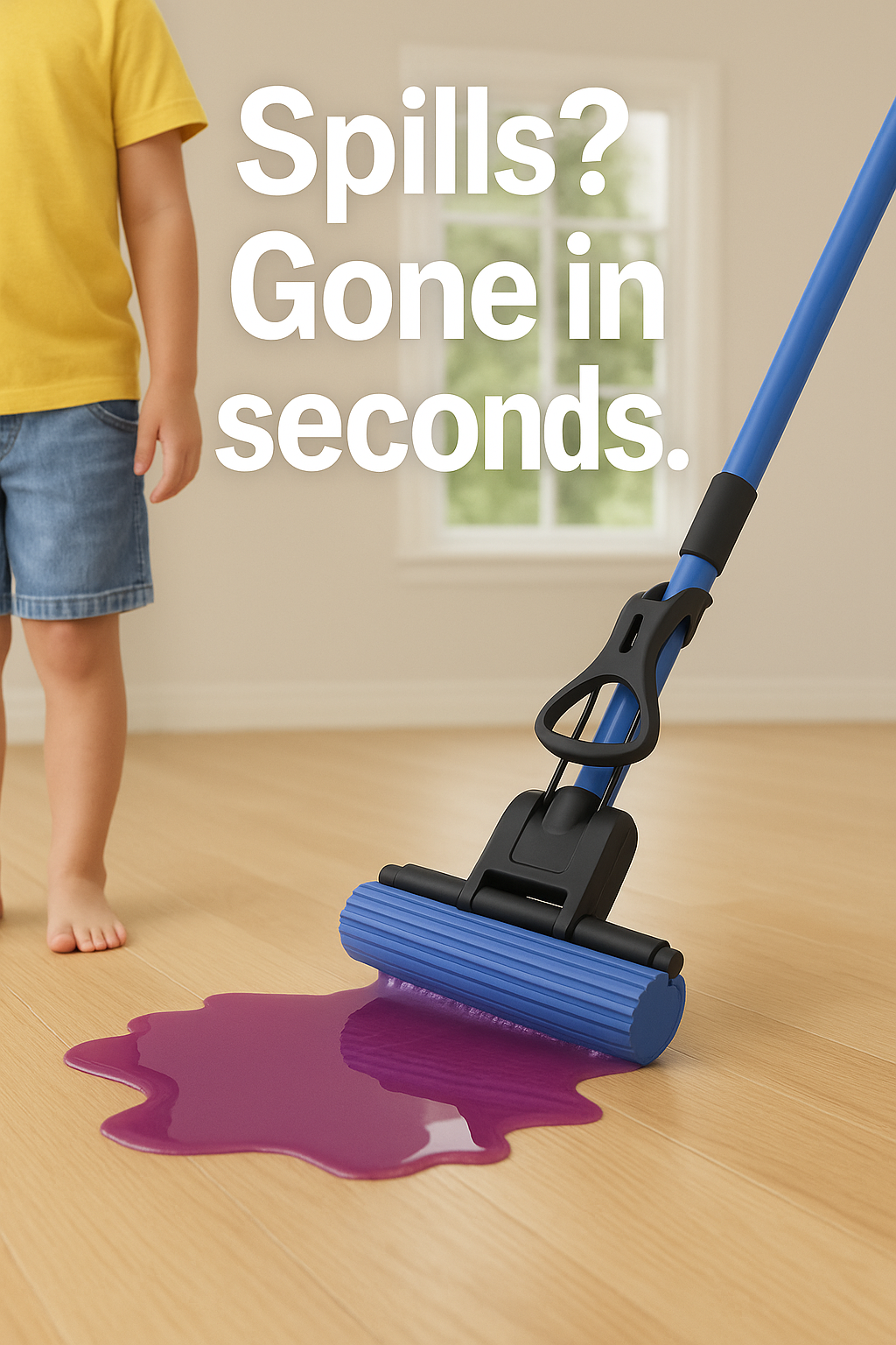 Multi-Purpose Foldable Floor Cleaning Squeeze Mop Wiper