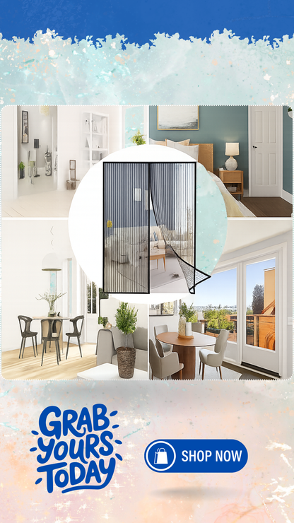 Mesh Screen Net Home Magnetic Foldable Anti Mosquito Door Curtains